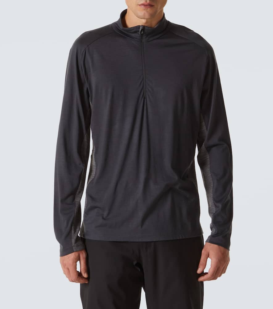 Runner virgin wool half-zip sweater