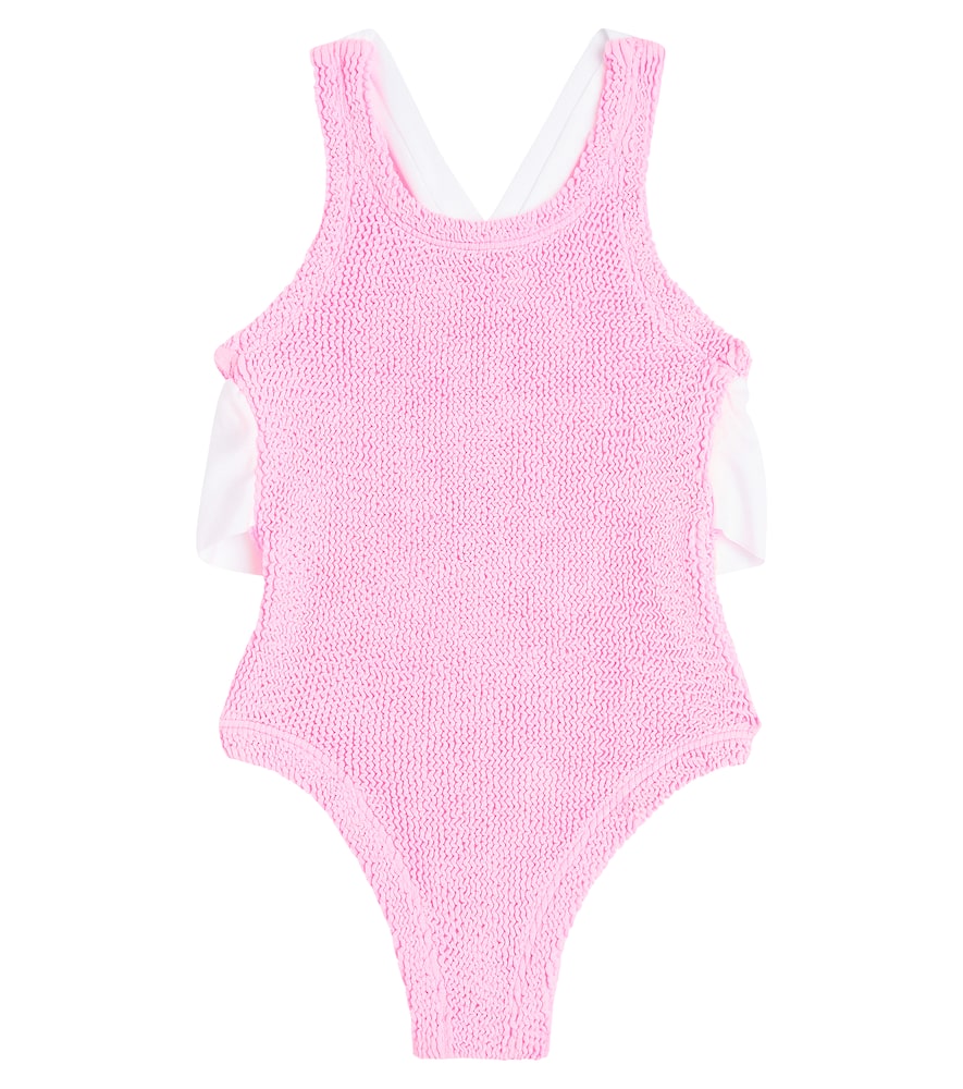 Hunza G Kids Baby Lara bow-detail swimsuit