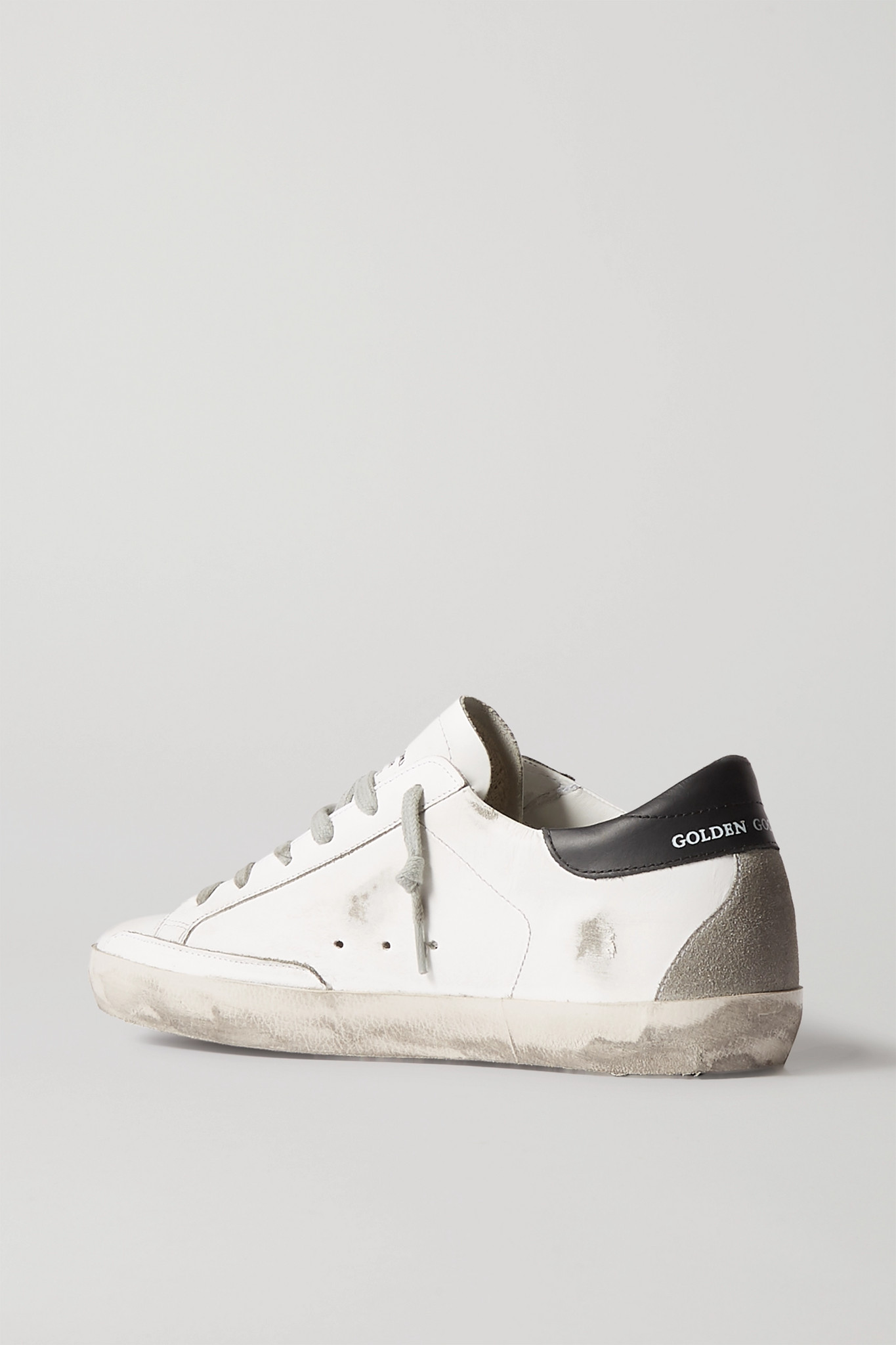 Superstar Distressed Leather Sneakers