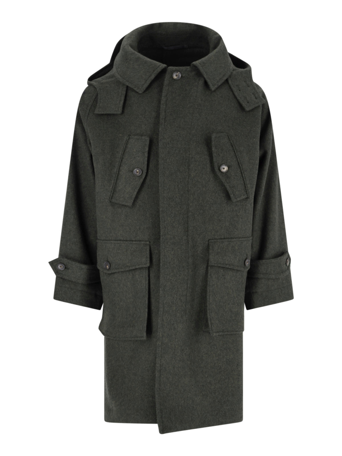 Men's Wool Hooded Field Coat