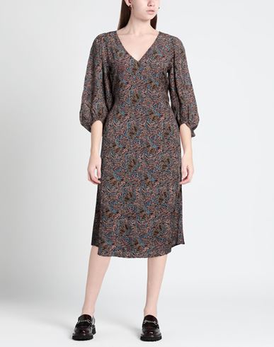 Woman Midi dress Brick red