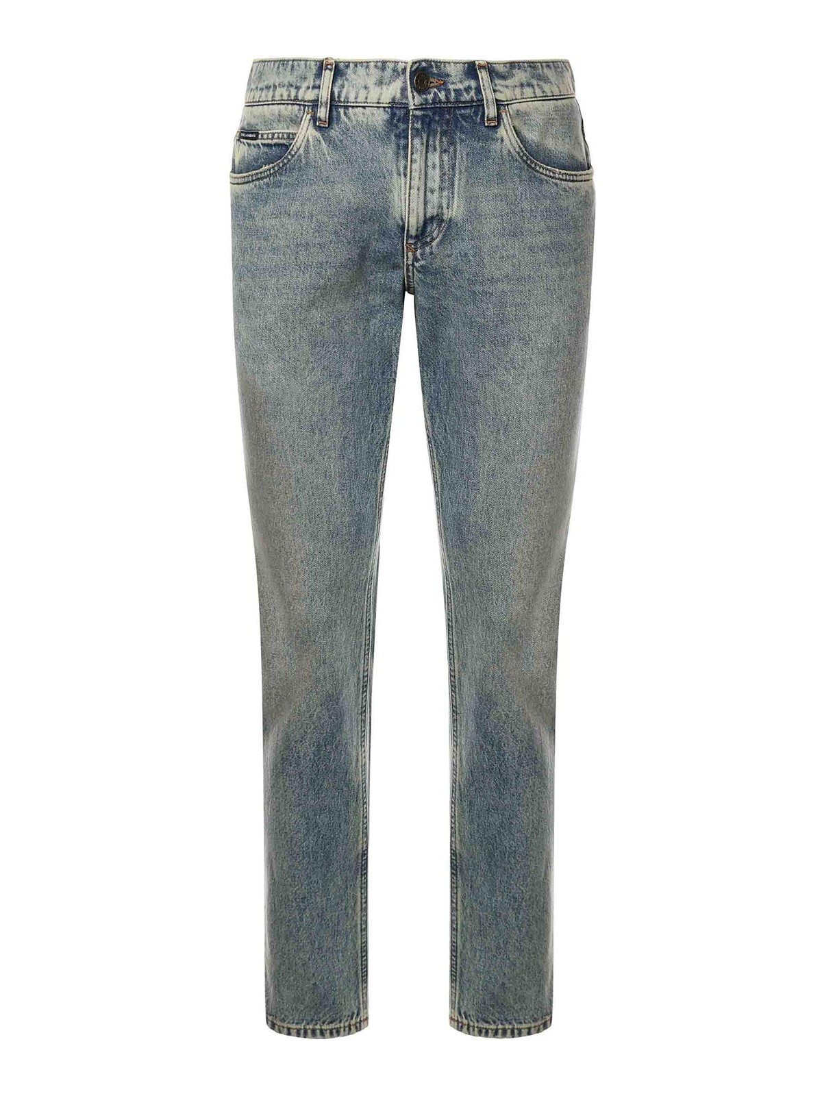Worn-effect Jeans