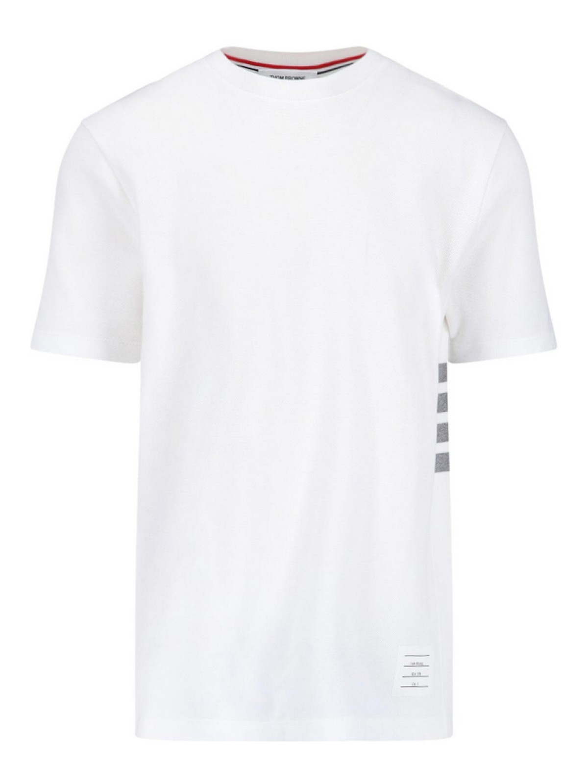 4-Bar insert piqué T-shirt