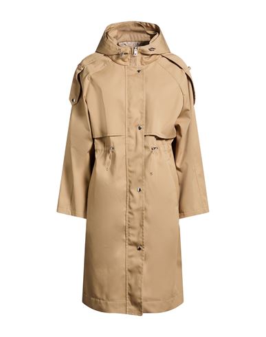 Paltò Woman Overcoat & Trench Coat Sand Size 8 Polyester, Cotton