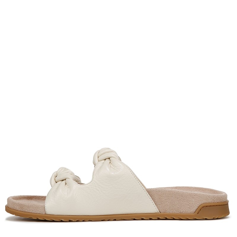 Women's Elara Slide Sandals (Ivory Leather)