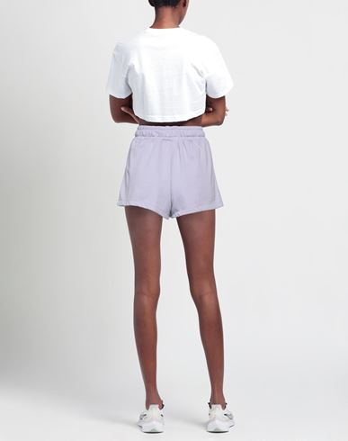 Woman Shorts & Bermuda Shorts Lilac Size M Cotton, Polyester