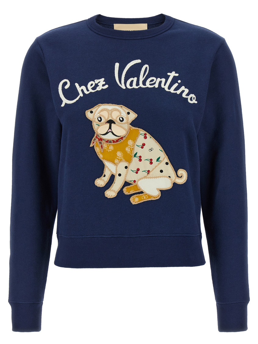 Valentino Garavani - Chez Valentino Sweatshirt Blue