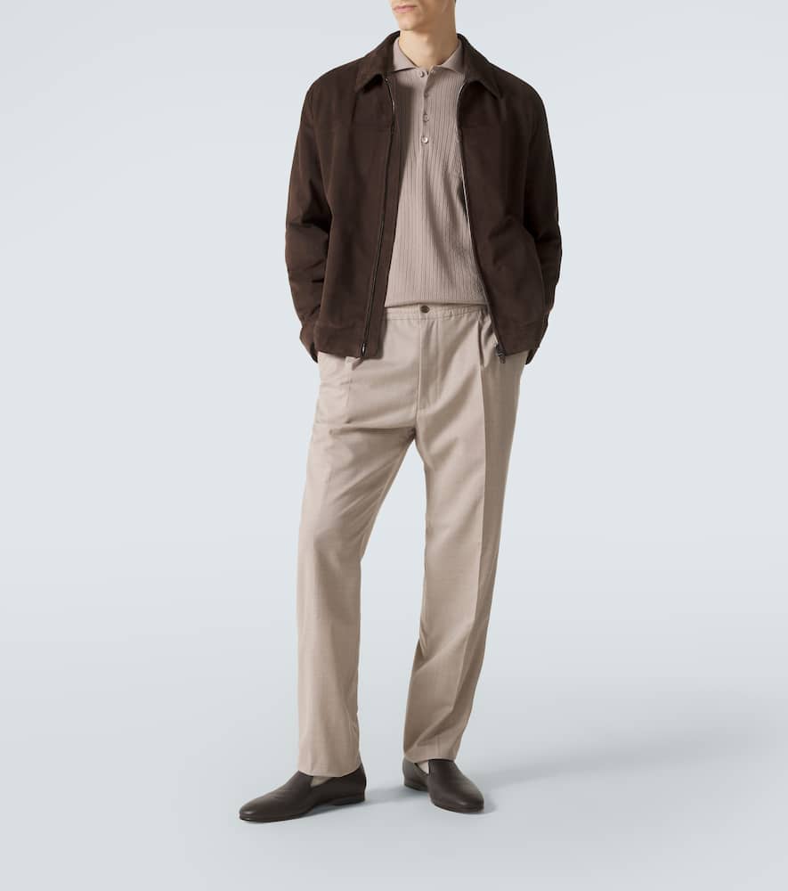 Wool chinos