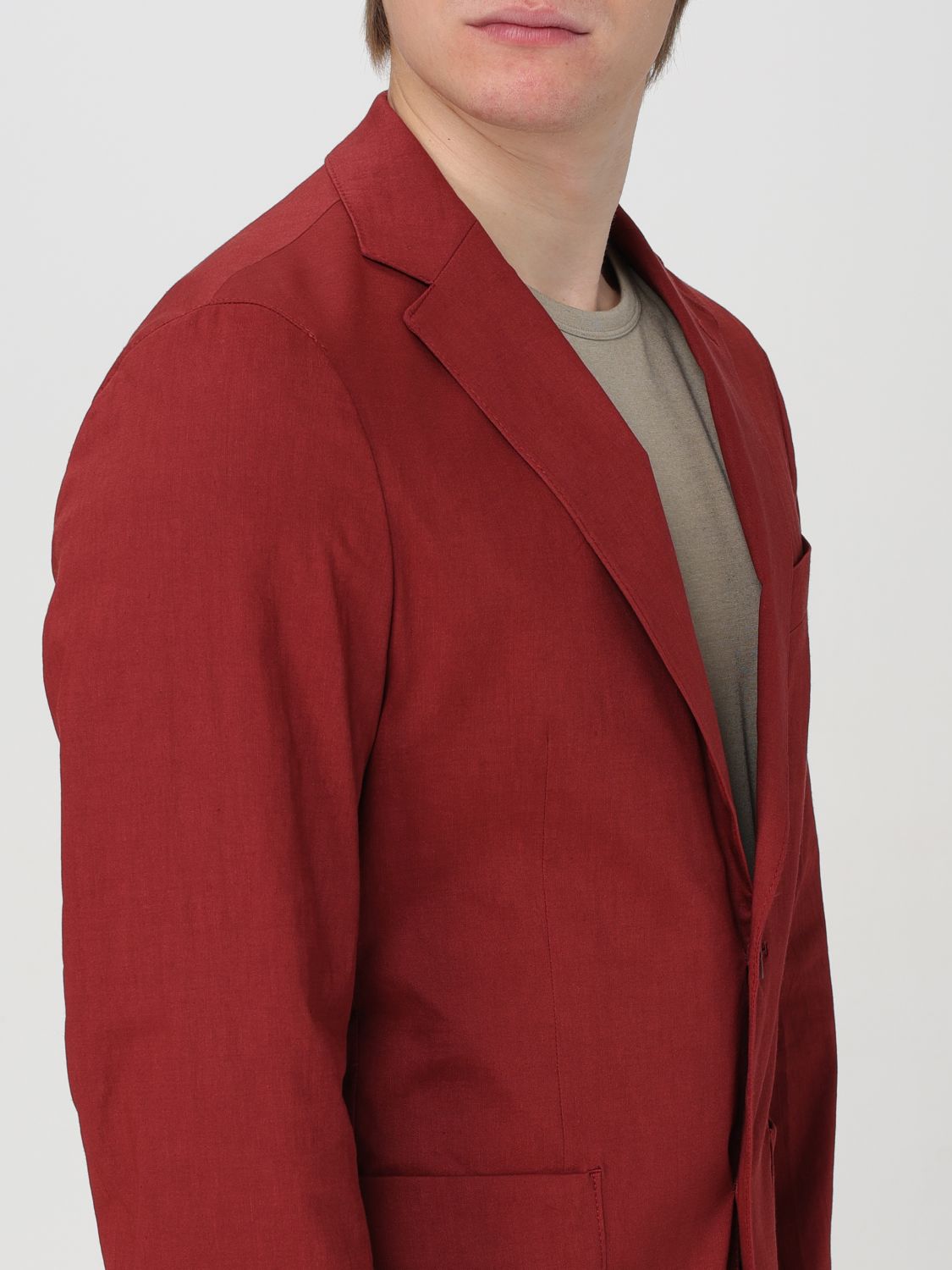 Jacket Men color Red