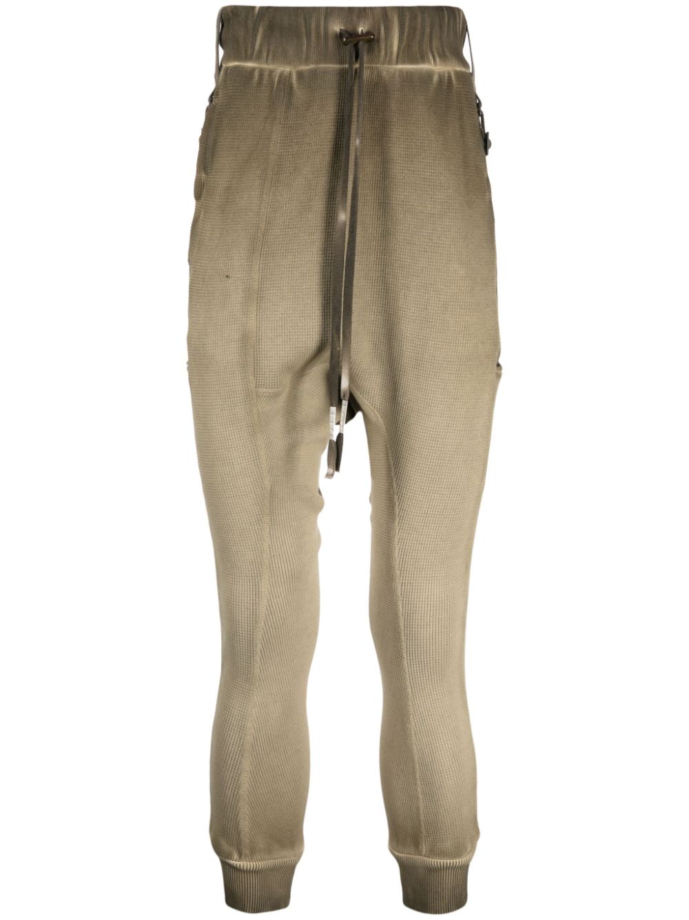Drawstring-waist track pants - Brown