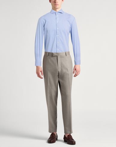 Man Shirt Blue Size 15 Cotton, Polyamide, Elastane