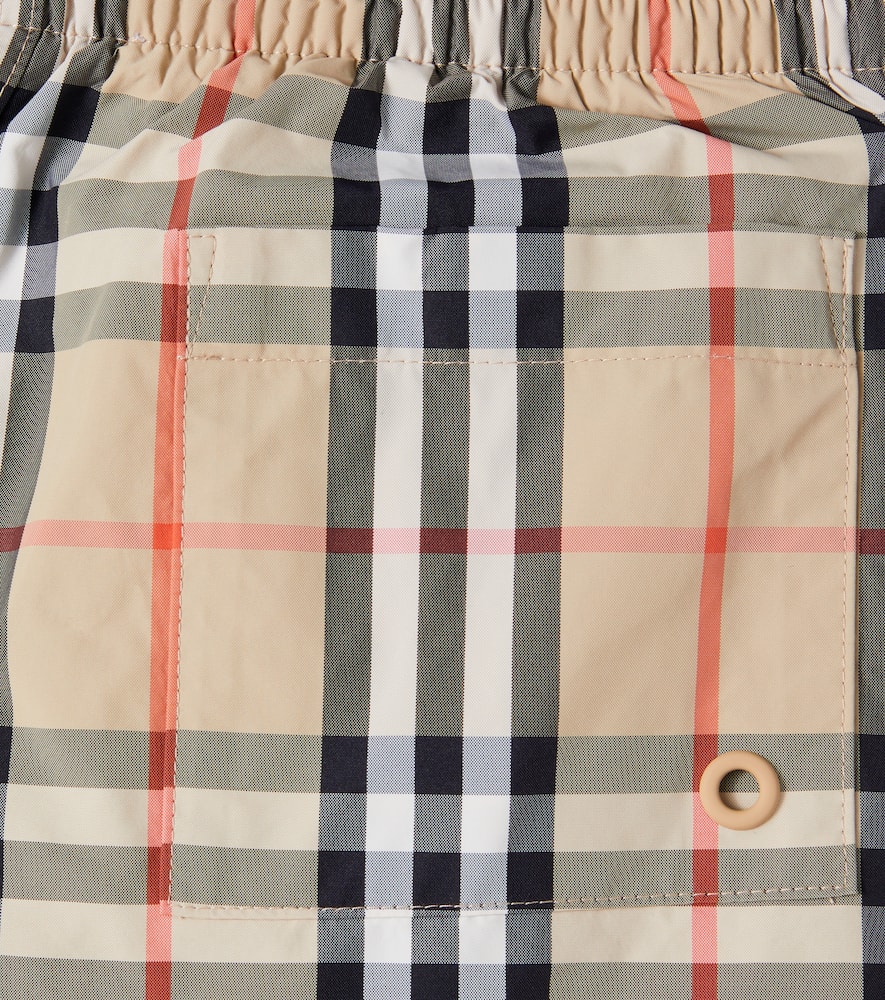 Burberry Check swim trunks