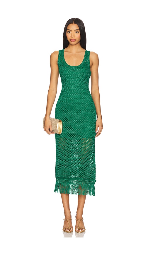 SIMONMILLER KLEID ROCA in Dark Green. Größe XS. Also in L, M