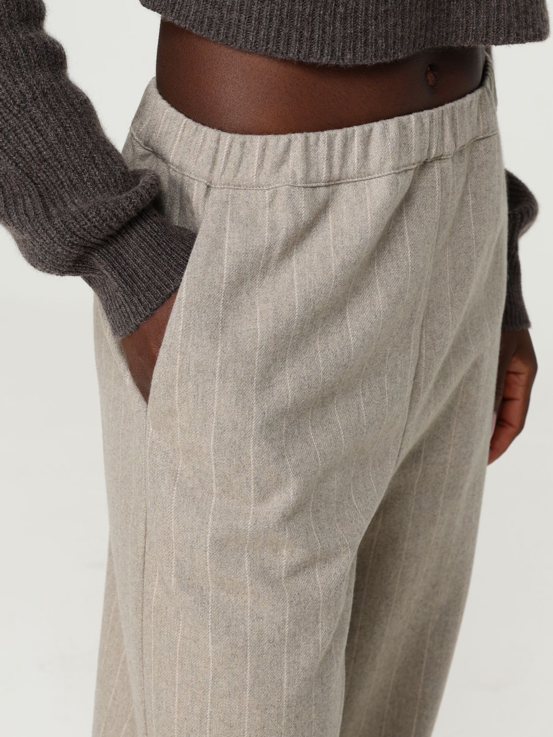 Pants Woman color Dove Grey