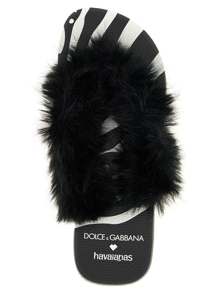 X Dolce & Gabbana 'Fauxf' Sandals