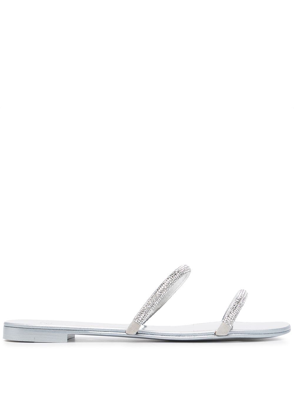 Crystal embellished sandals - Silver