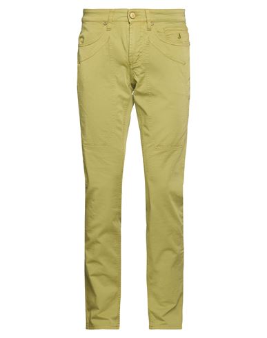 Man Pants Military green Size 28 Cotton, Elastane