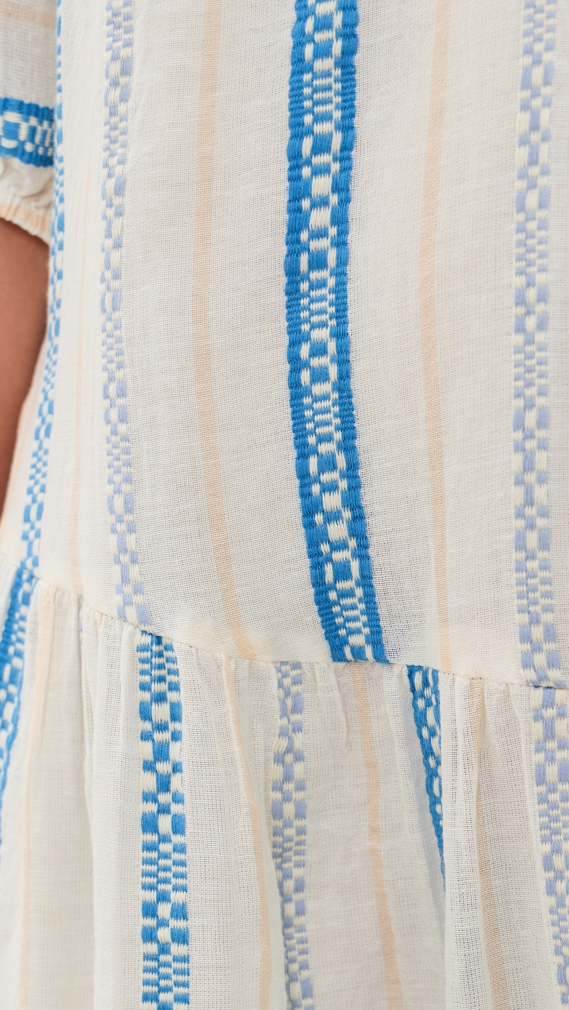 Selita Dress Cream/Blue