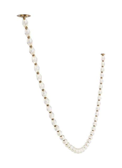 Natural Brass LED Chandelier from the Collier Collection