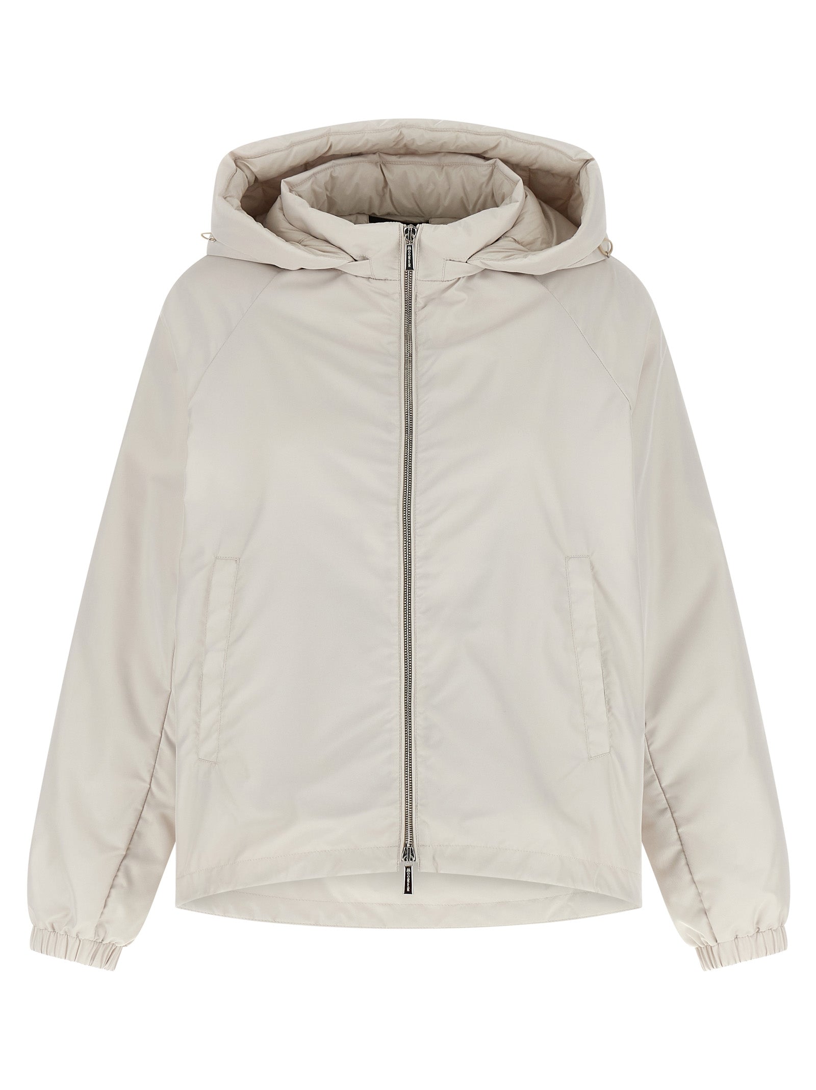 Water-Repellent Goose Down Down Jacket — Beige