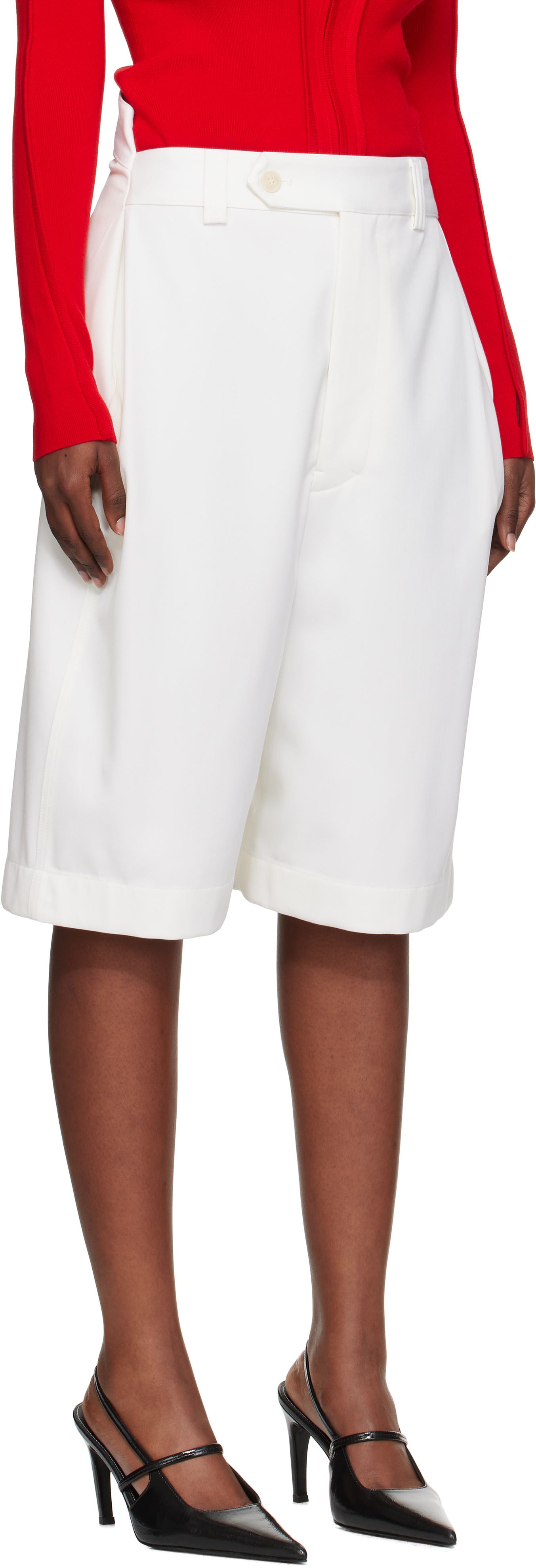 Off-White Tab Detail Shorts