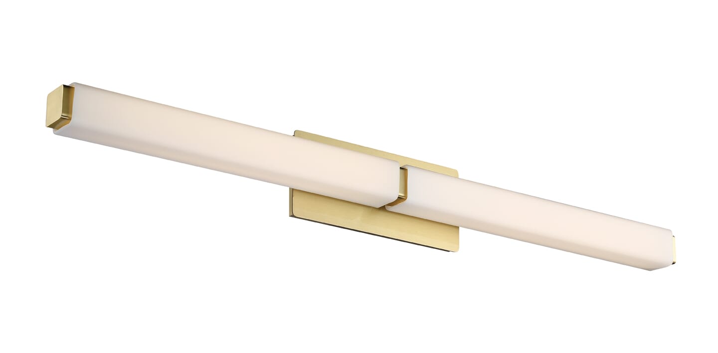 Modern Forms Vogue 27" Bathroom Vanity Light in Brushed Bra