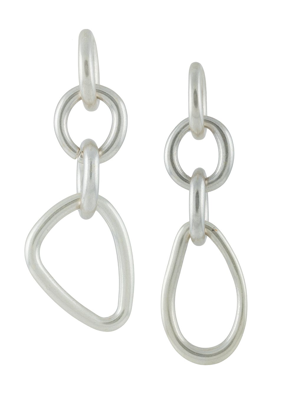 Reyes chain-link earrings - Silver