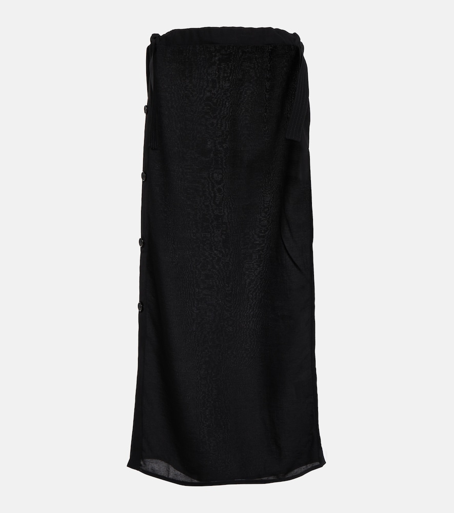 Satin maxi skirt