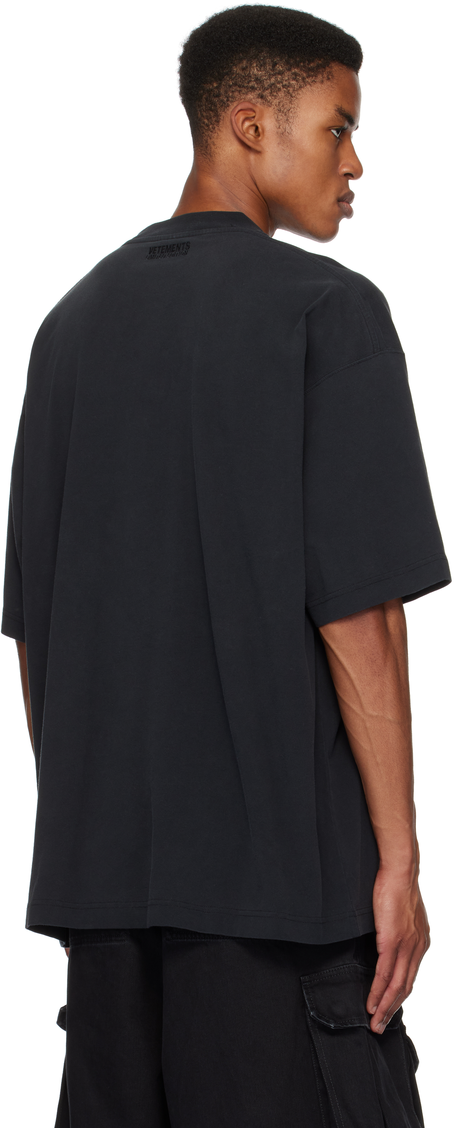 VETEMENTS Black 'Backstreet Boys' Oversized T-shirt