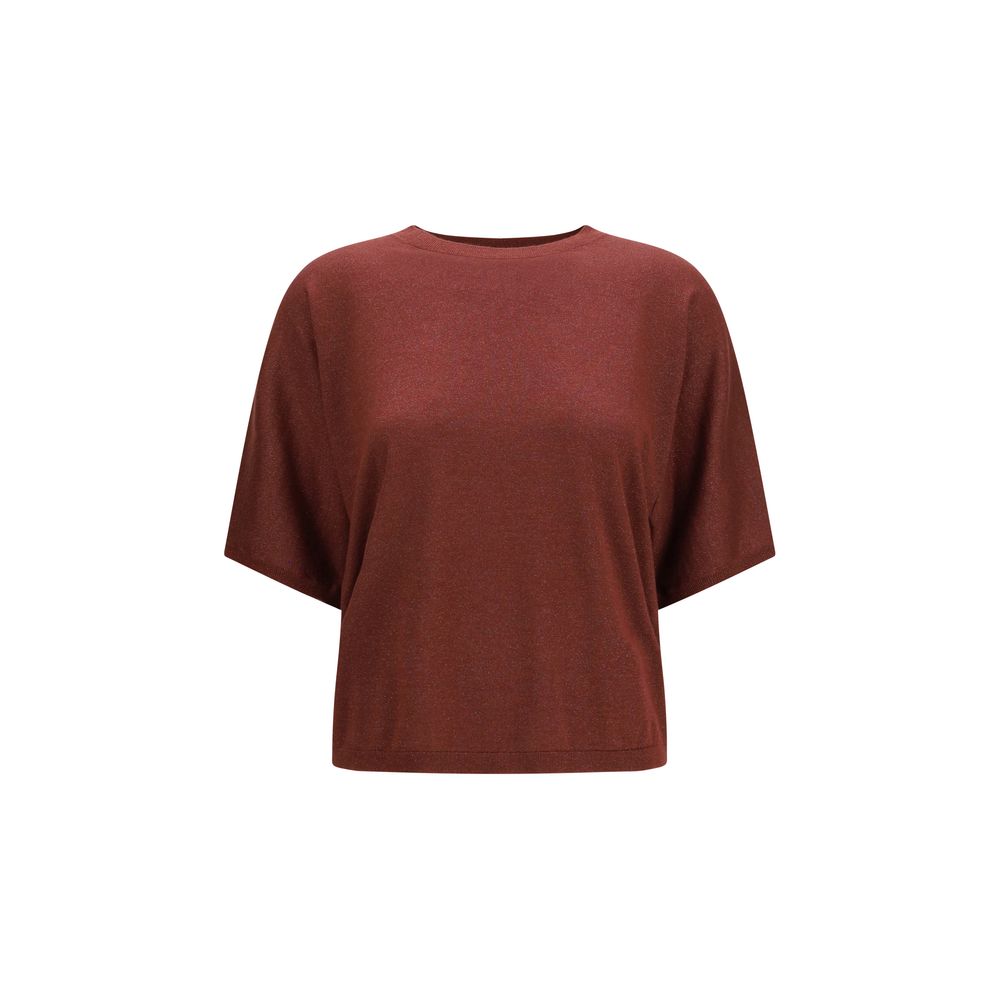 Cashmere Silk Blend Sweater — Bordeaux