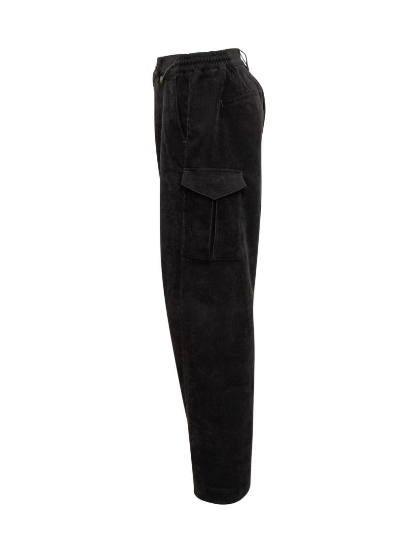 Black Relaxed Cargos Pants