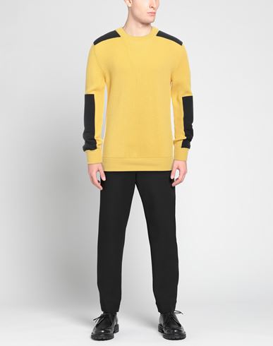 Man Sweater Yellow Size XL Virgin Wool