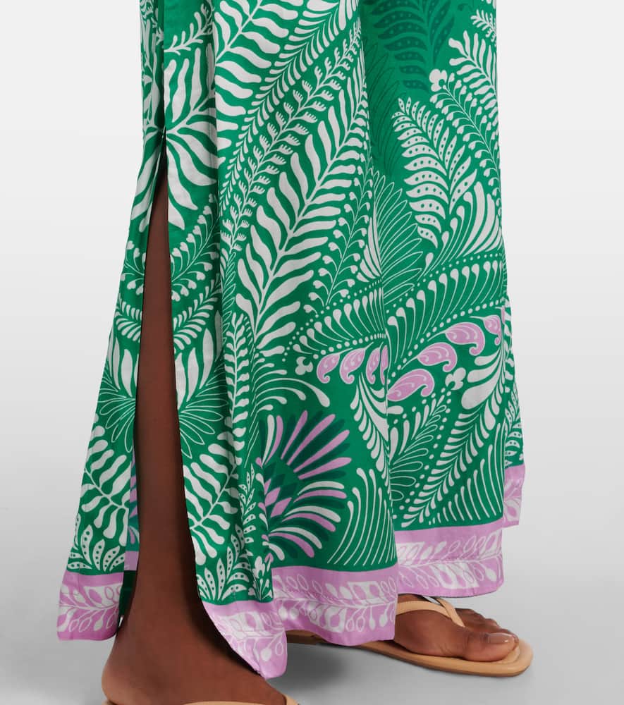 Clea printed wide-leg pants