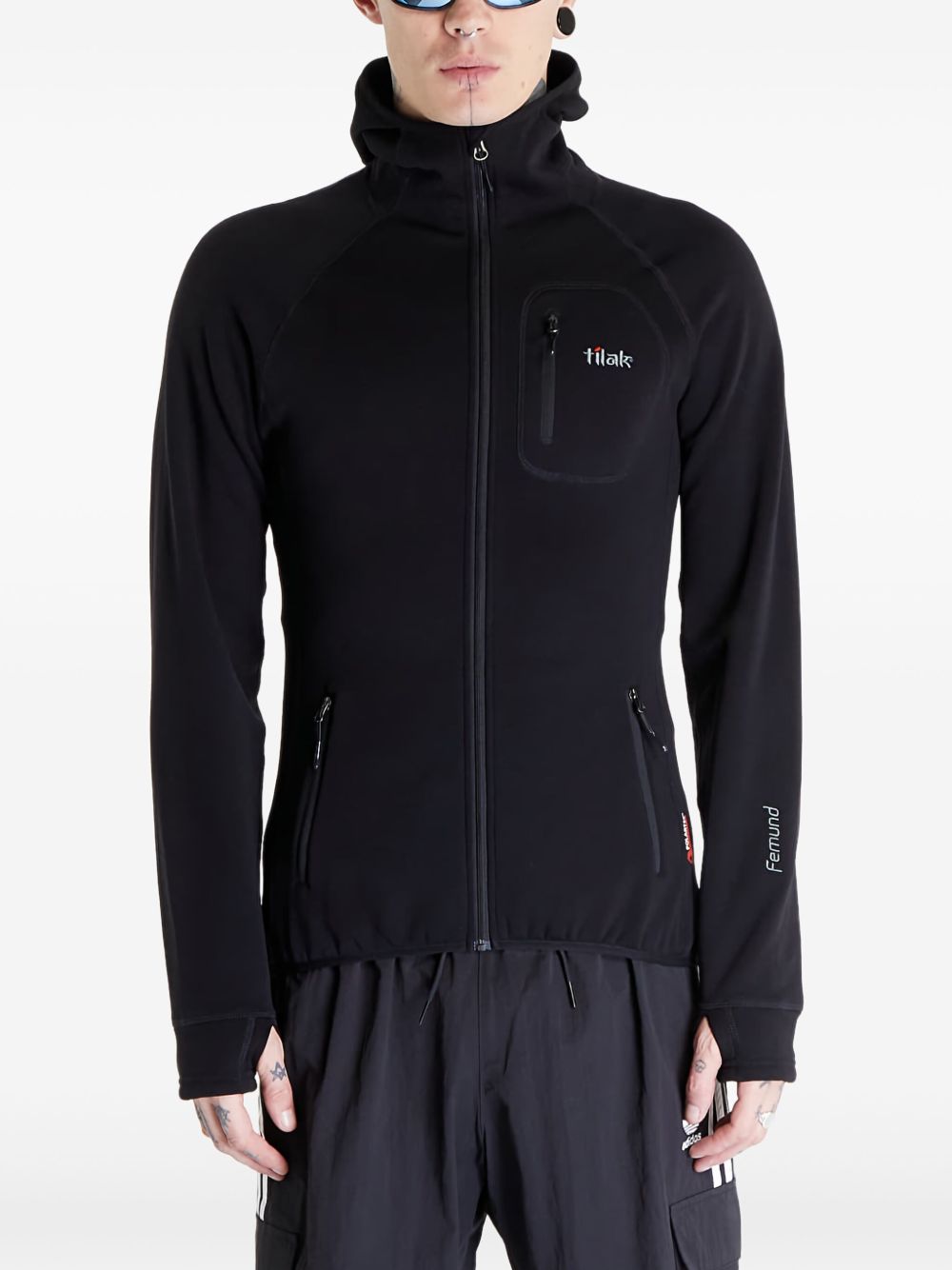 Femund zip-up athletic jacket - Black