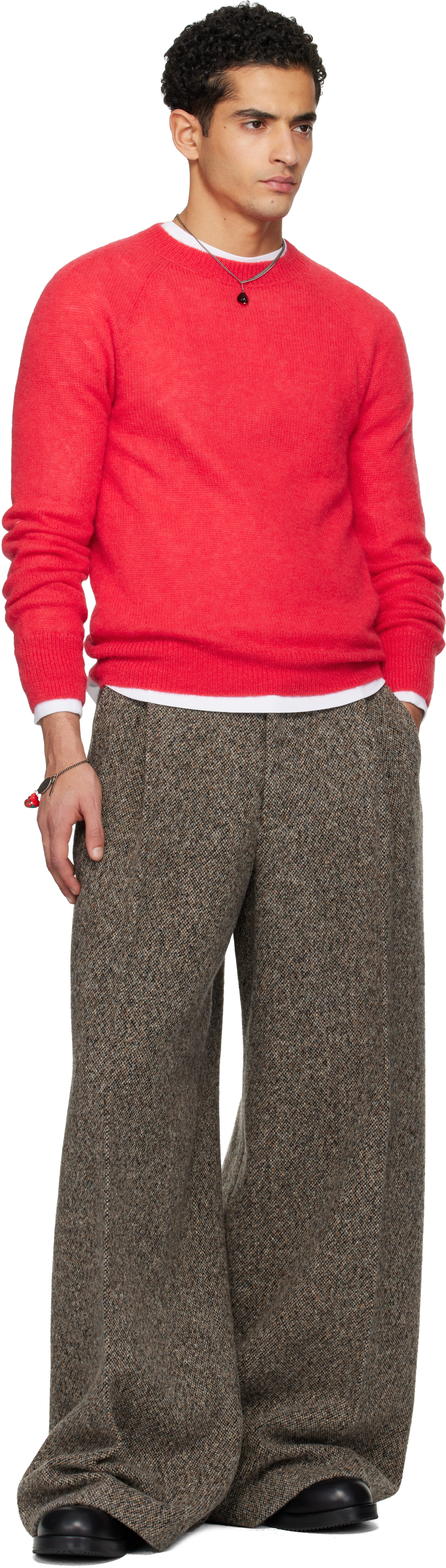 Red Alpaca Sweater