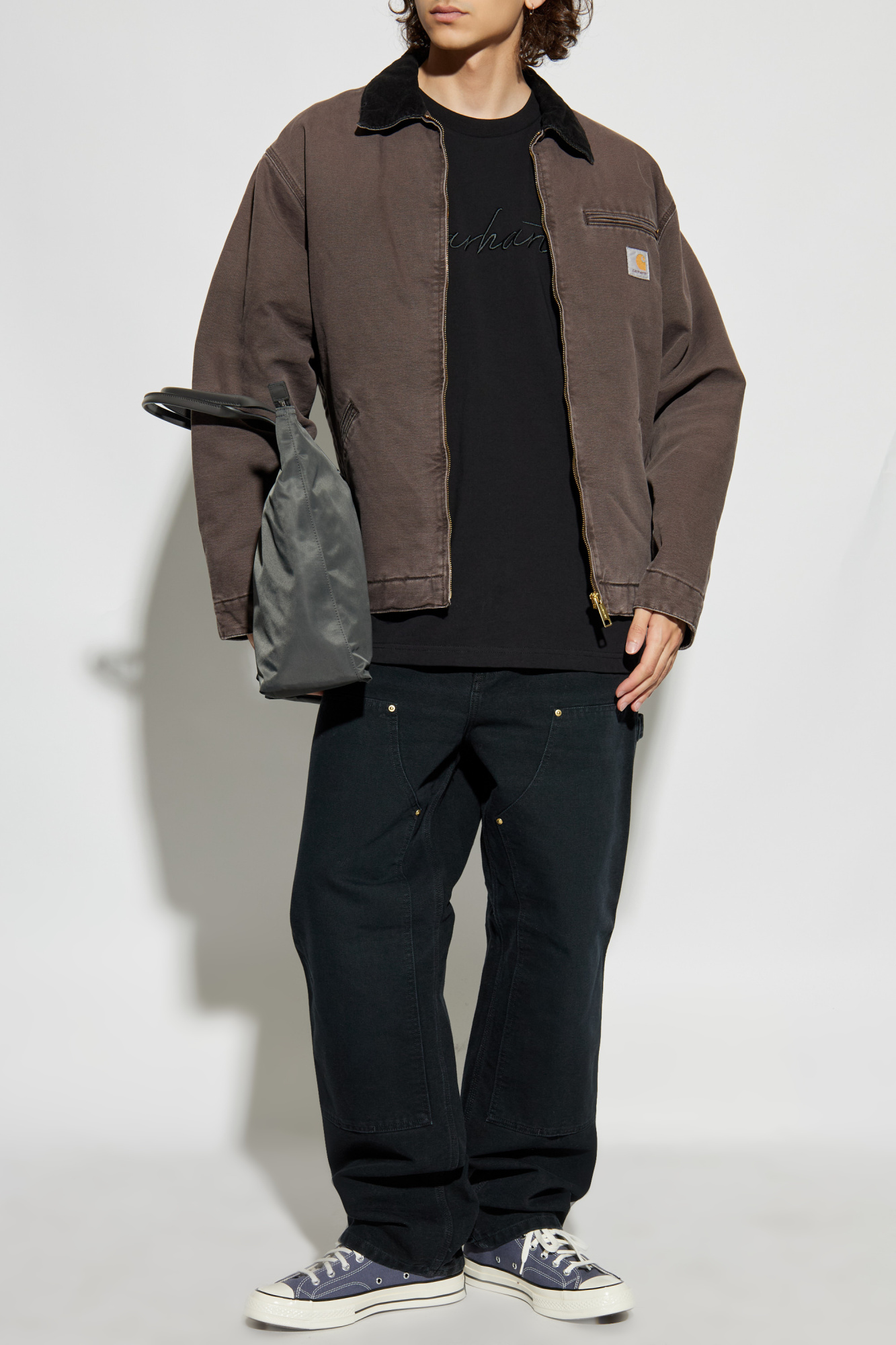 ‘Cargo’ Trousers, Men's, Black