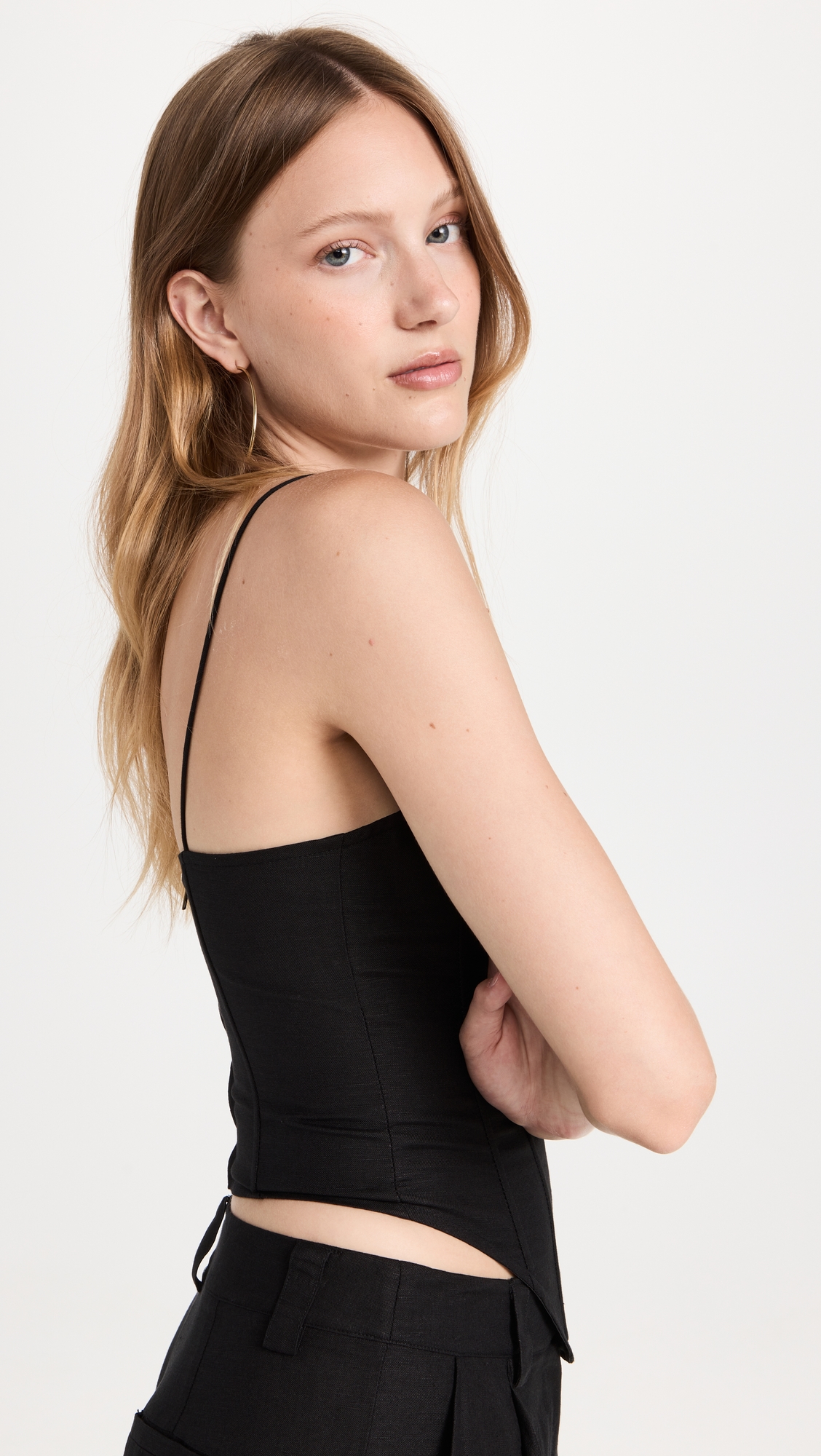 Del Gato Corset Top Black