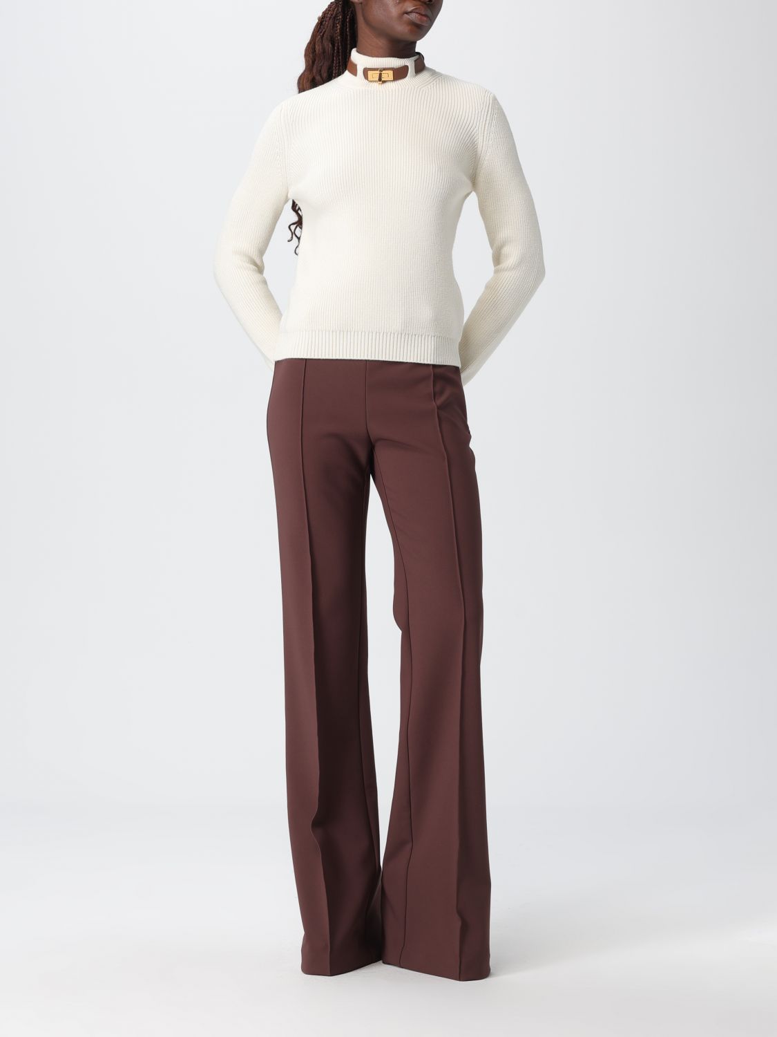 Pants Woman color Brown