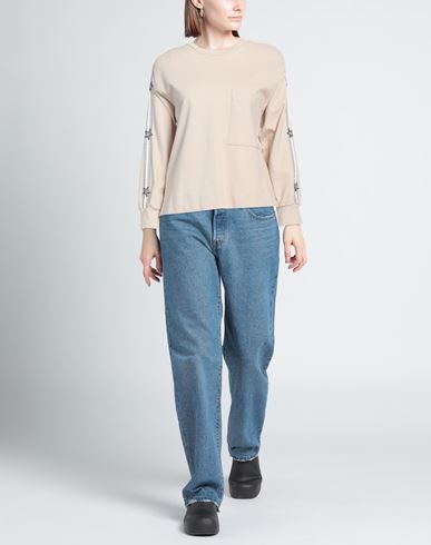 Woman Sweatshirt Beige Size 8 Viscose, Nylon, Elastane