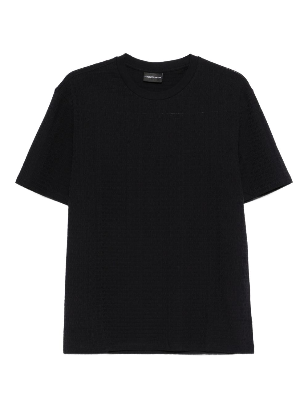 Textured Cotton T-Shirt — Black