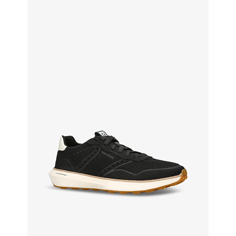 Mens Black GrandPrø Ashland Stitchlite Knitted Low-top Trainers 7