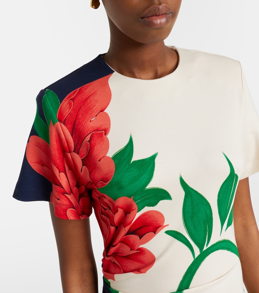 Lela floral jersey maxi dress