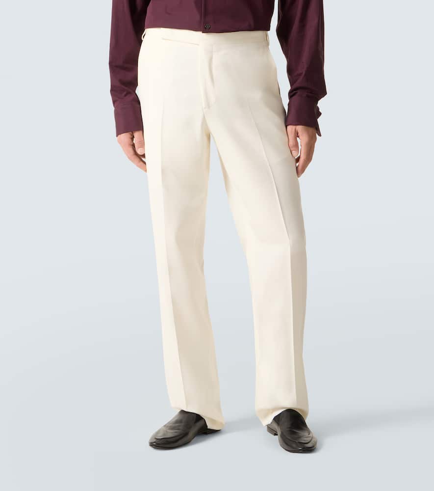 High-rise slim pants