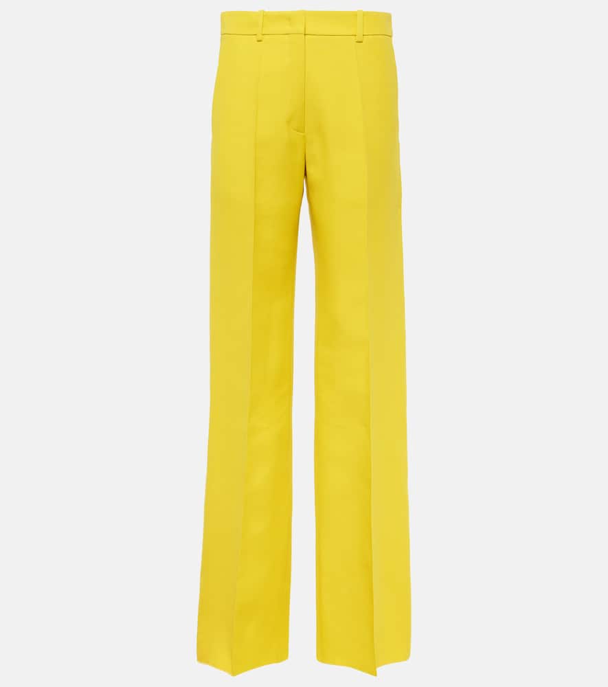 Crêpe Couture high-rise straight pants