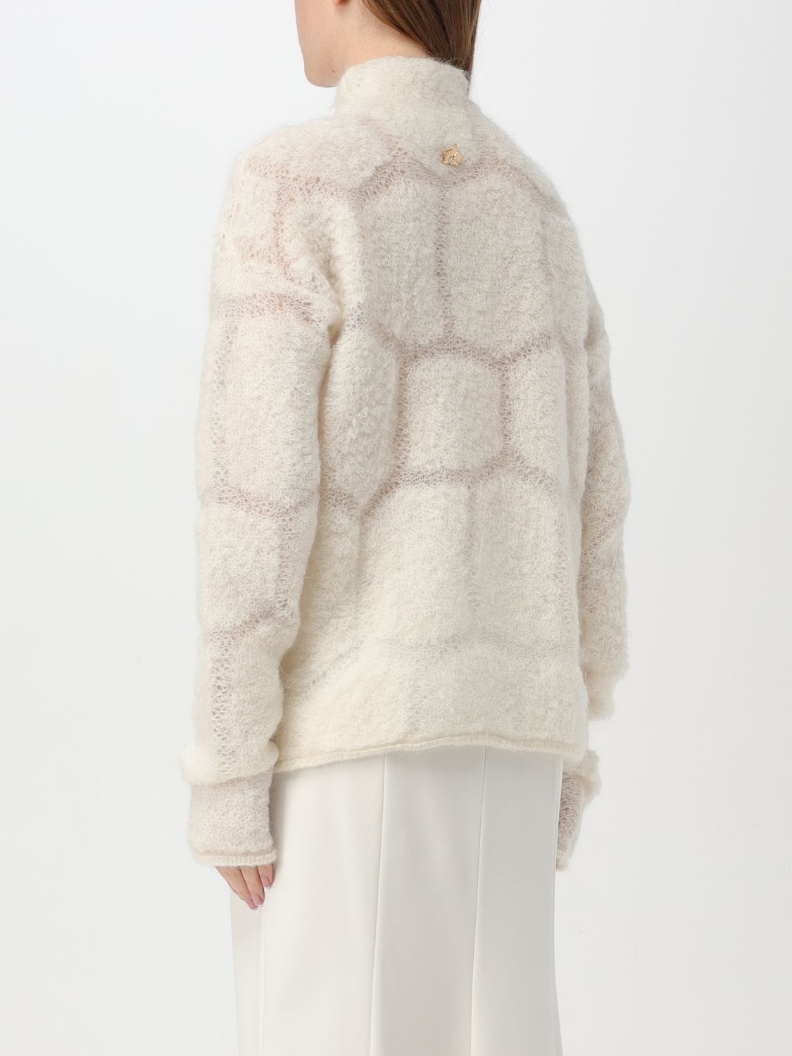 Chunky-knit jumper - White
