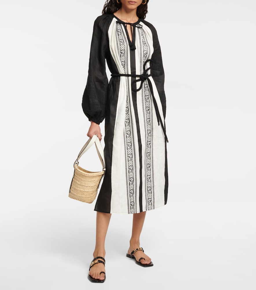 Tory Burch Embroidered linen kaftan