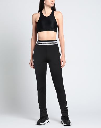 Woman Pants Black Size M Cotton, Nylon, Elastane