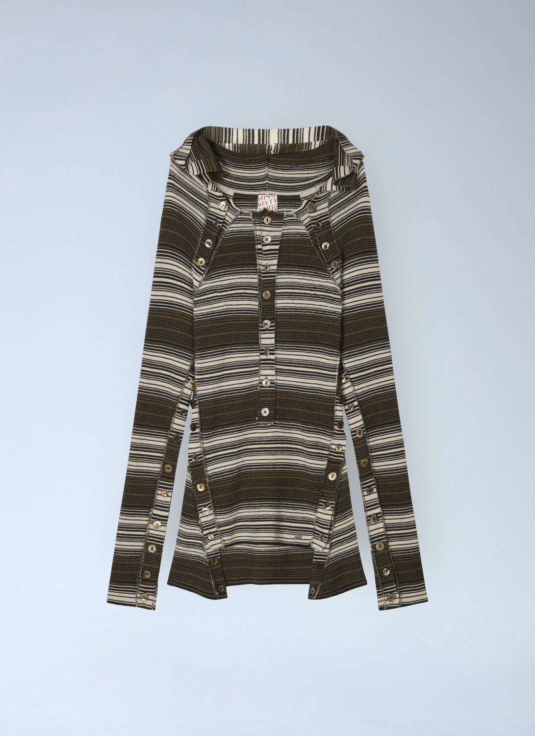 Hooded Stripe Sweater