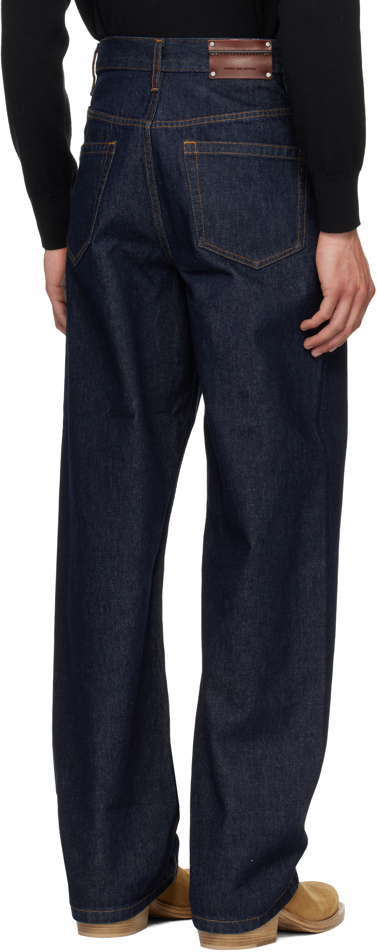 Navy Loose Fit Jeans