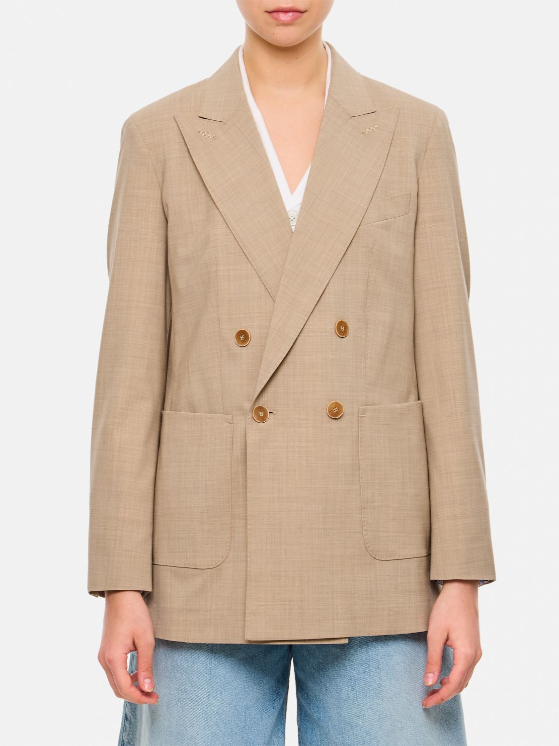 Blazer MAX MARA Woman color Brown